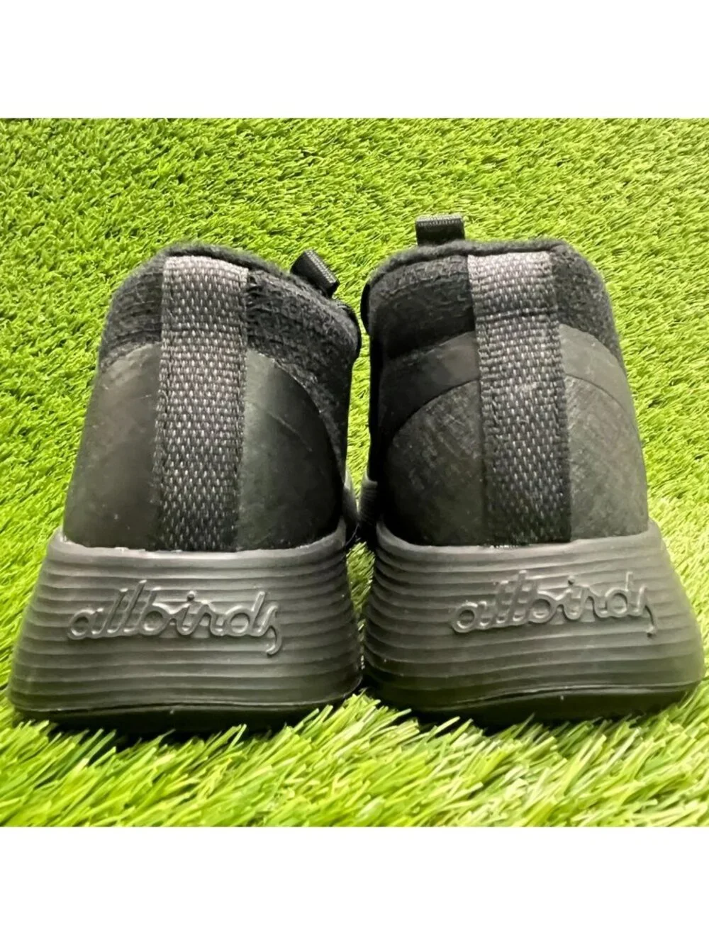 Allbirds Wool Runner-Up Protect Womens Size 5.5 Black Athletic Shoes Sneakers